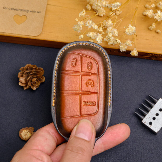 Premium Leather Key Fob for Jeep - Carsilks 