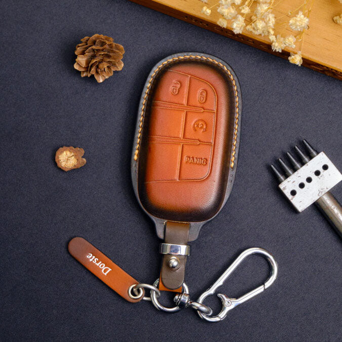 Premium Leather Key Fob for Jeep - Carsilks 