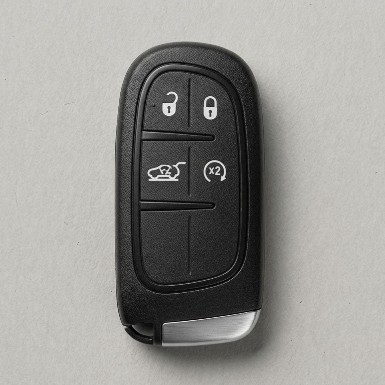 Premium Leather Key Fob for Jeep