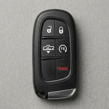 Premium Leather Key Fob for Jeep
