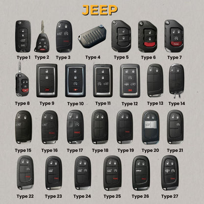 Premium Leather Key Fob for Jeep