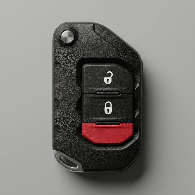 Premium Leather Key Fob for Jeep