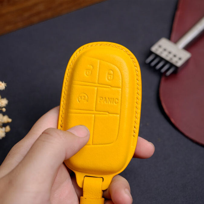 Premium Leather Key Fob for Jeep - Carsilks 