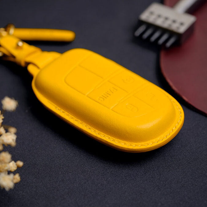 Premium Leather Key Fob for Jeep - Carsilks 