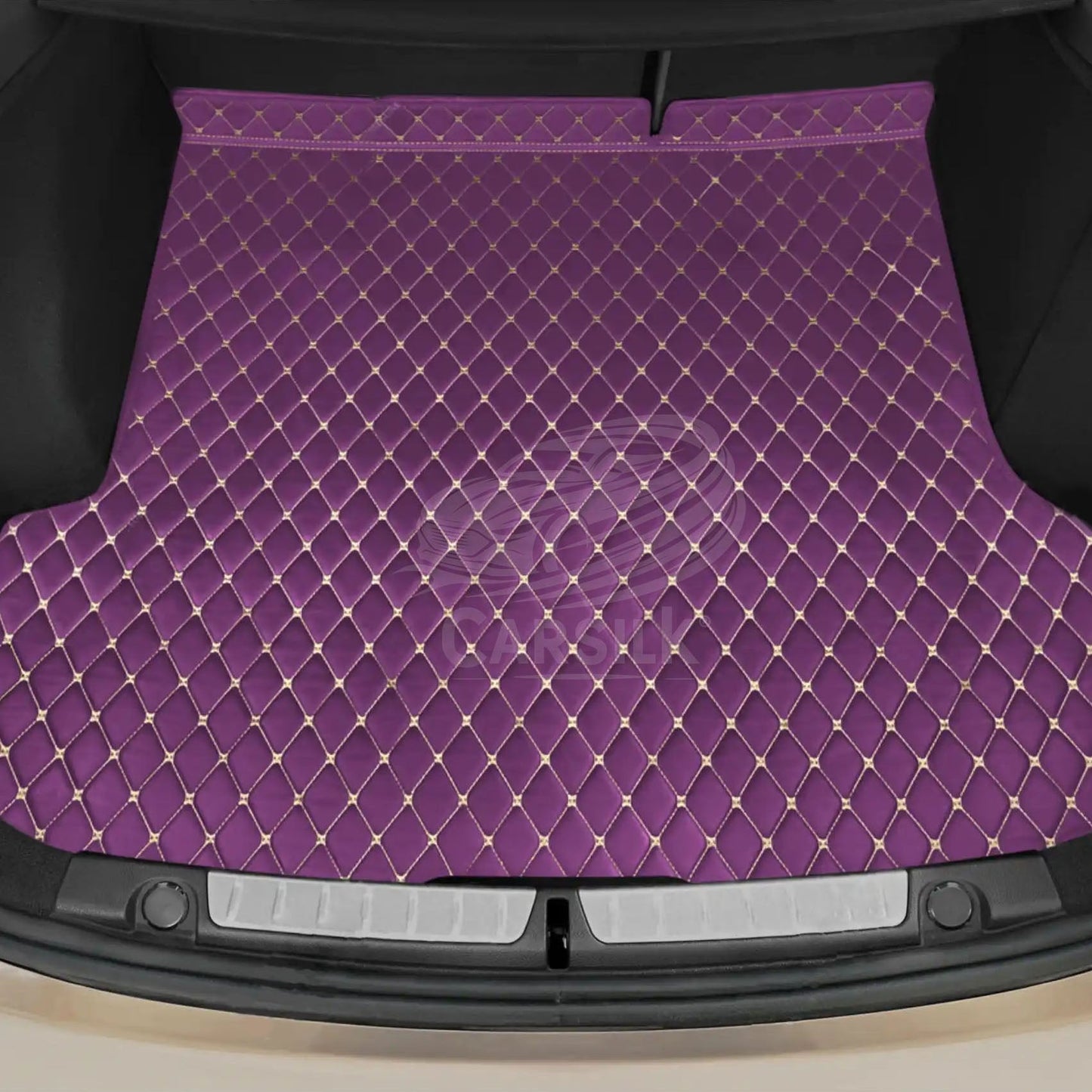 LAVENDER PURPLE DIAMOND LUXURY BASE TRUNK CAR MATS SET