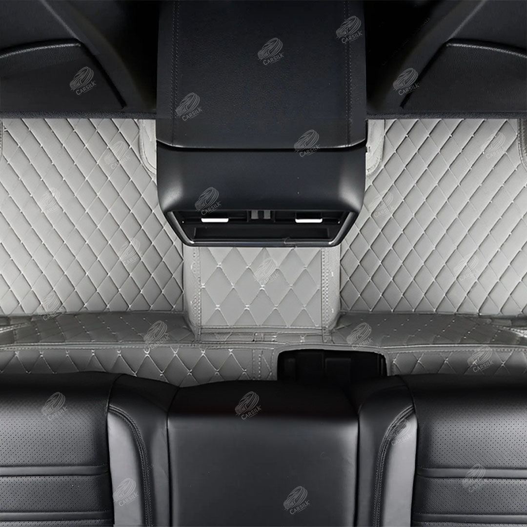 LIGHT GRAY DIAMOND LUXURY CAR MATS SET