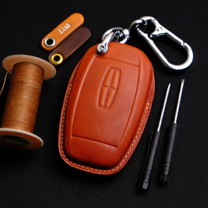 Premium Leather Key Fob for Lincoln - Carsilks 