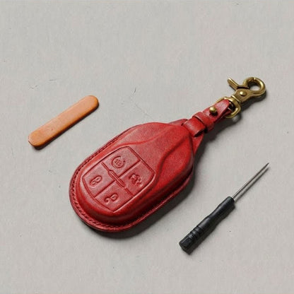 Premium Leather Key Fob for Maserati