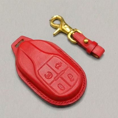 Premium Leather Key Fob for Maserati