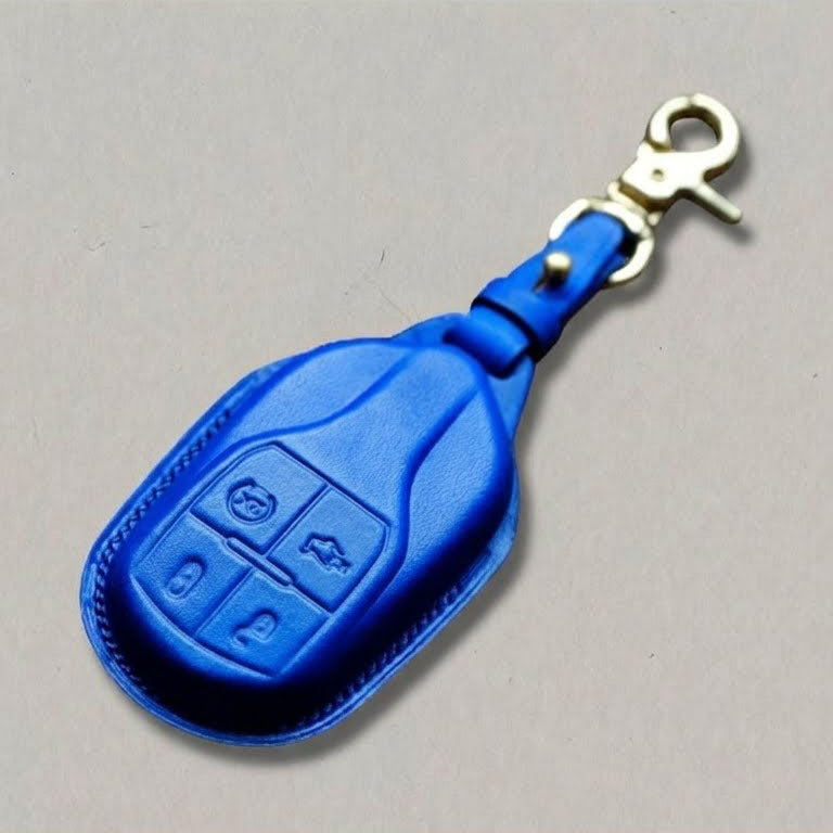 Premium Leather Key Fob for Maserati