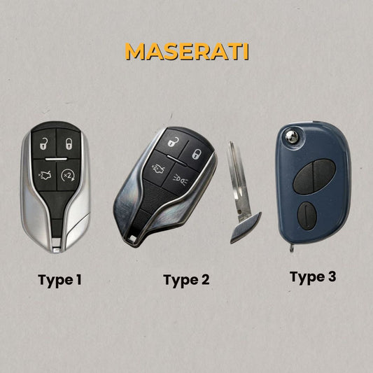 Premium Leather Key Fob for Maserati