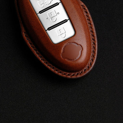 Premium Leather Key Fob for Nissan