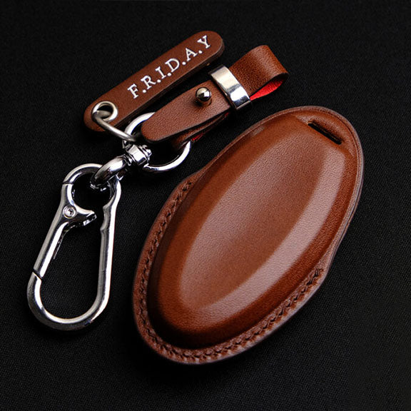 Premium Leather Key Fob for Nissan