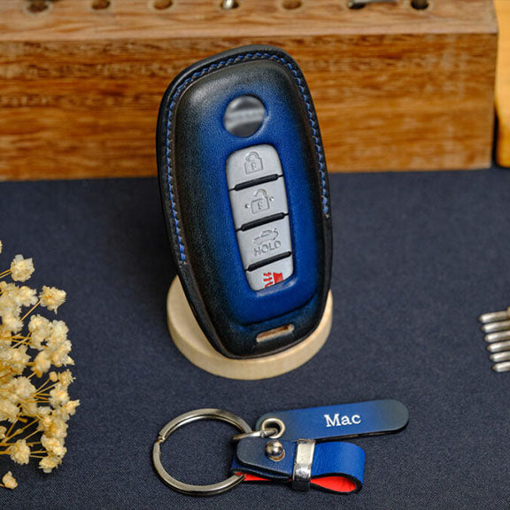 Premium Leather Key Fob for Nissan