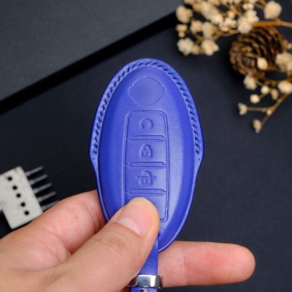 Premium Leather Key Fob for Nissan