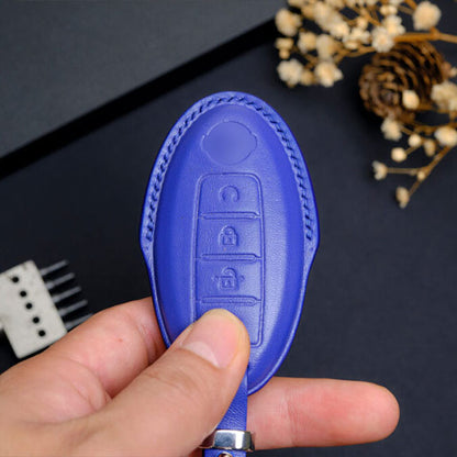 Premium Leather Key Fob for Nissan