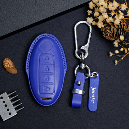 Premium Leather Key Fob for Nissan