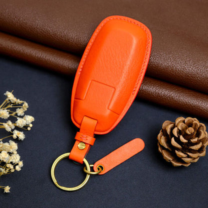 Premium Leather Key Fob for Nissan