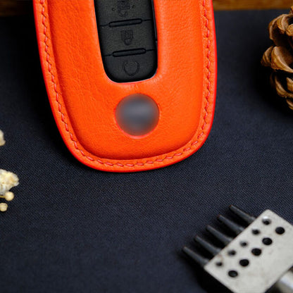 Premium Leather Key Fob for Nissan