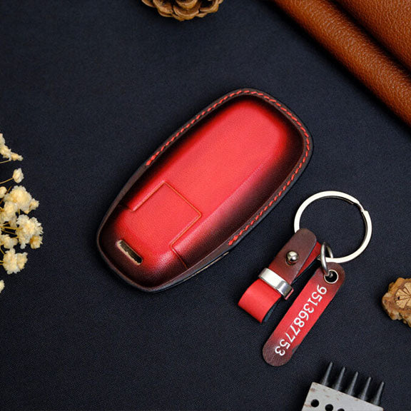 Premium Leather Key Fob for Nissan