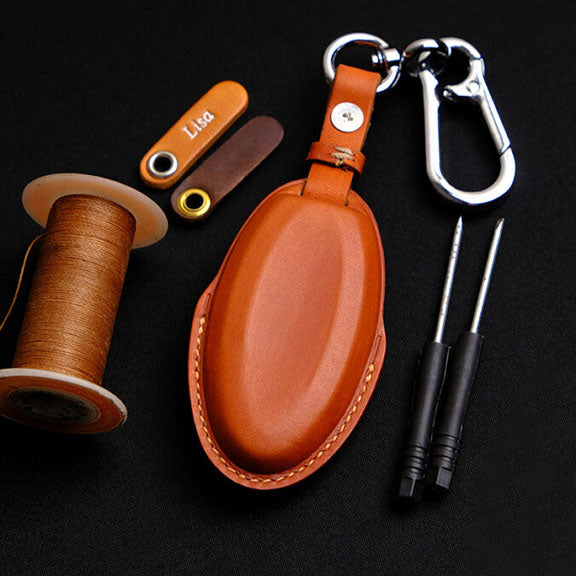 Premium Leather Key Fob for Nissan