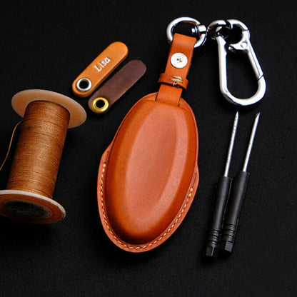 Premium Leather Key Fob for Nissan