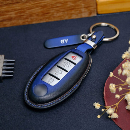 Premium Leather Key Fob for Nissan