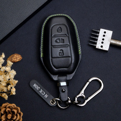 Premium Leather Key Fob for Peugeot - Carsilks 