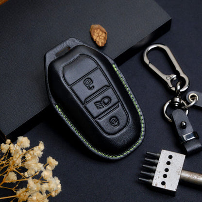 Premium Leather Key Fob for Peugeot - Carsilks 