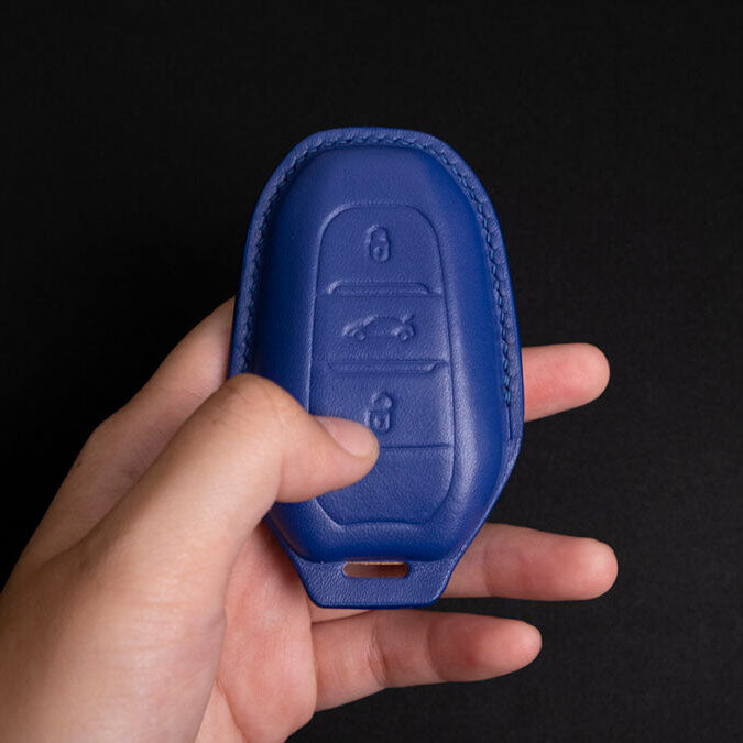 Premium Leather Key Fob for Peugeot - Carsilks 