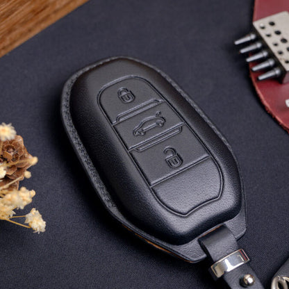 Premium Leather Key Fob for Peugeot - Carsilks 