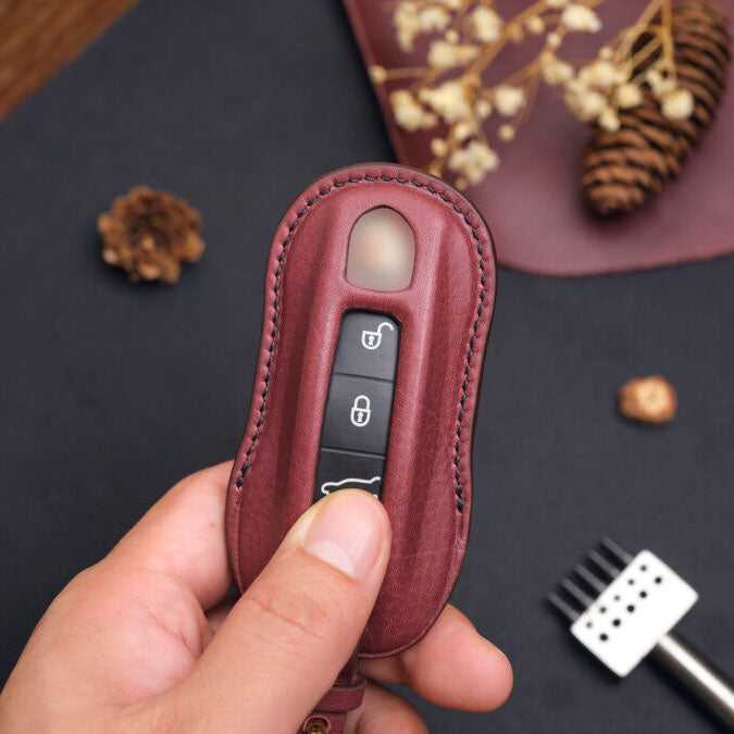 Premium Leather Key Fob for Porsche - Carsilks 