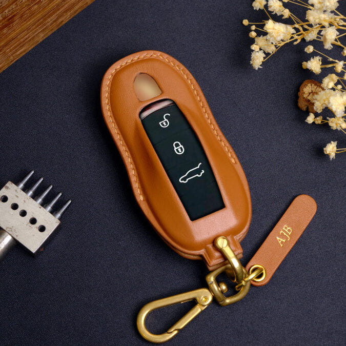 Premium Leather Key Fob for Porsche - Carsilks 