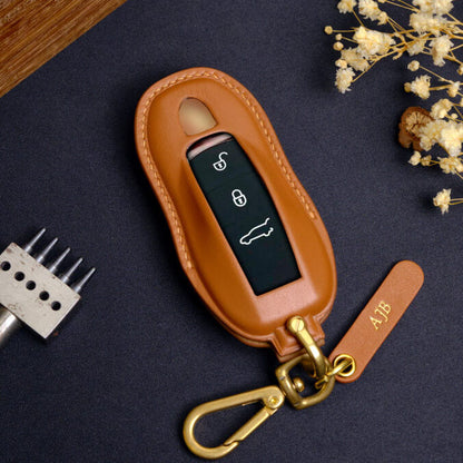 Premium Leather Key Fob for Porsche - Carsilks 