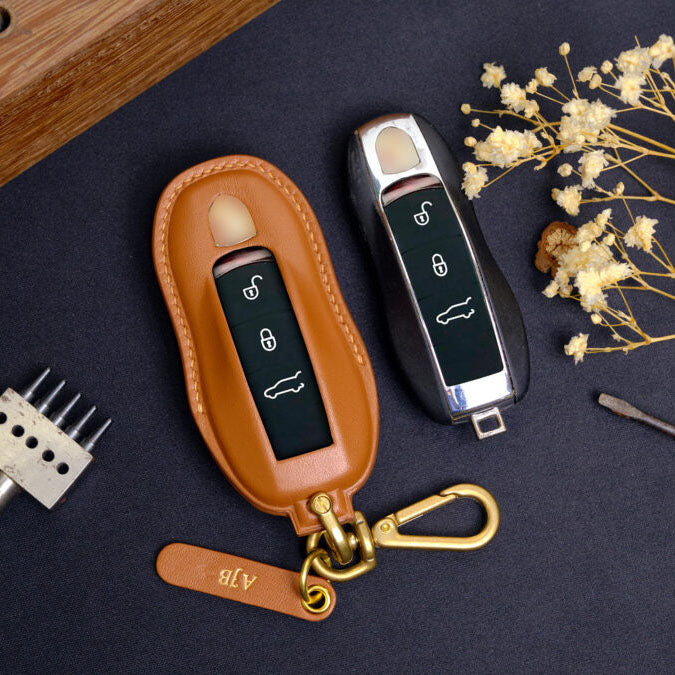 Premium Leather Key Fob for Porsche - Carsilks 