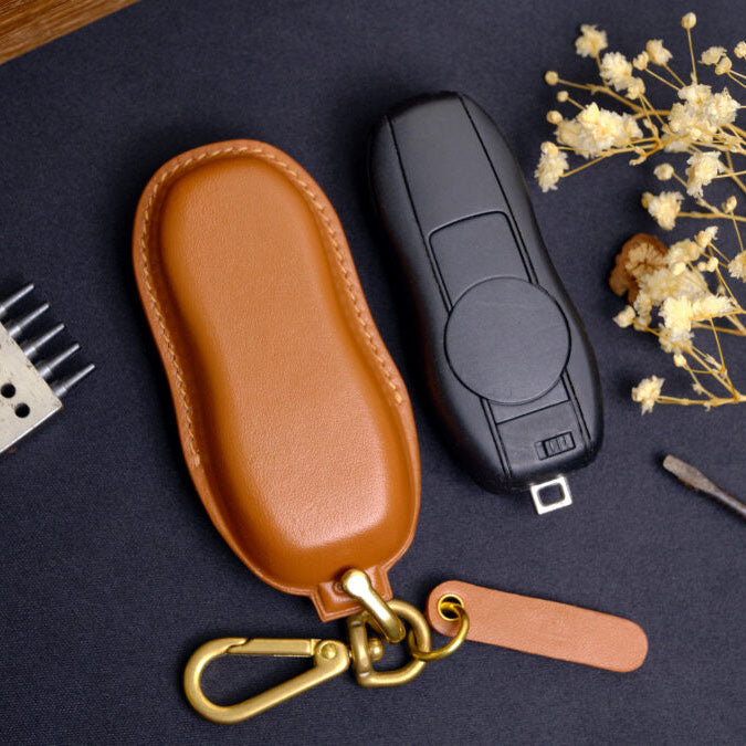 Premium Leather Key Fob for Porsche - Carsilks 
