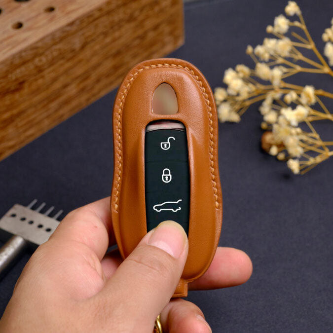 Premium Leather Key Fob for Porsche - Carsilks 