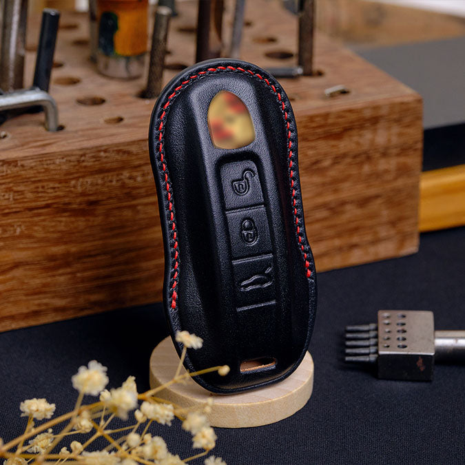 Premium Leather Key Fob for Porsche - Carsilks 