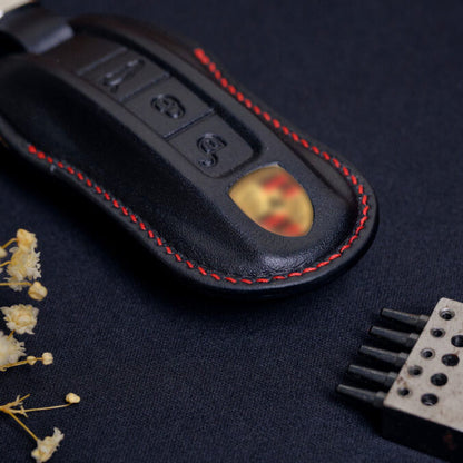 Premium Leather Key Fob for Porsche - Carsilks 