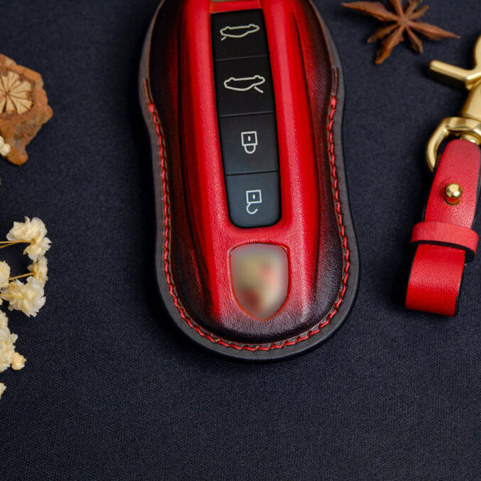 Premium Leather Key Fob for Porsche - Carsilks 