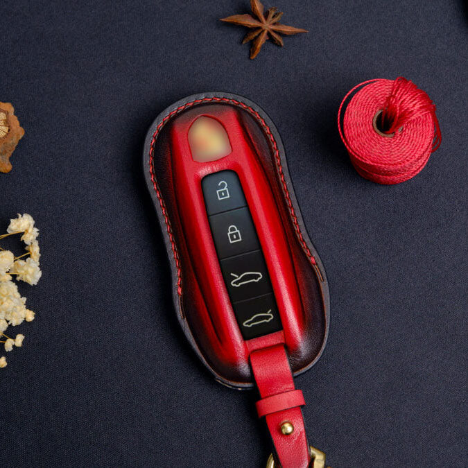 Premium Leather Key Fob for Porsche - Carsilks 
