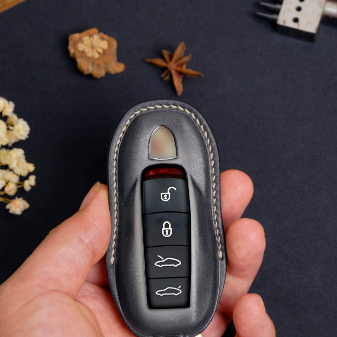 Premium Leather Key Fob for Porsche - Carsilks 