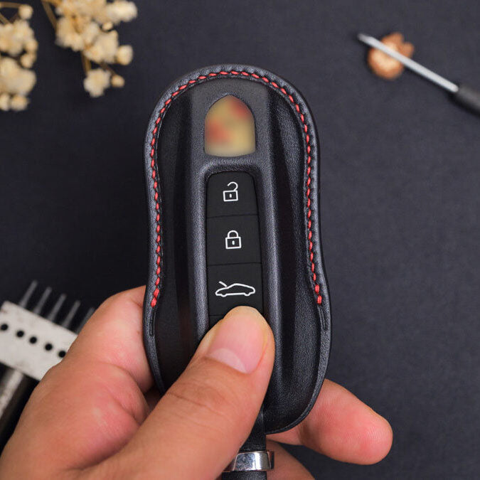 Premium Leather Key Fob for Porsche - Carsilks 