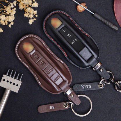 Premium Leather Key Fob for Porsche - Carsilks 