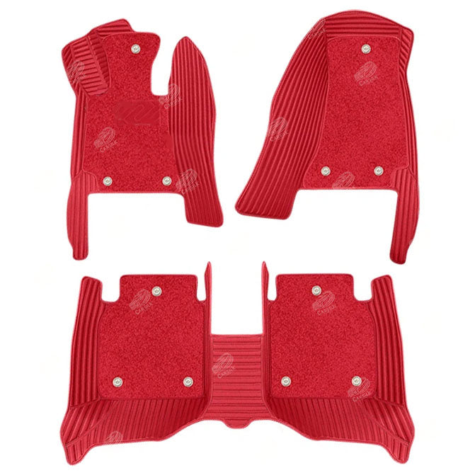 GALAXY CUSTOM CAR MATS SET RED - Carsilks 