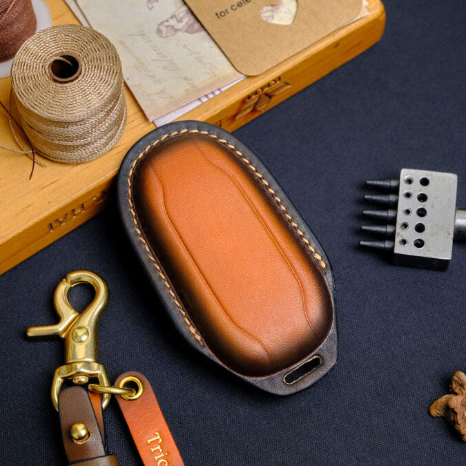 Premium Leather Key Fob for Tesla - Carsilks 