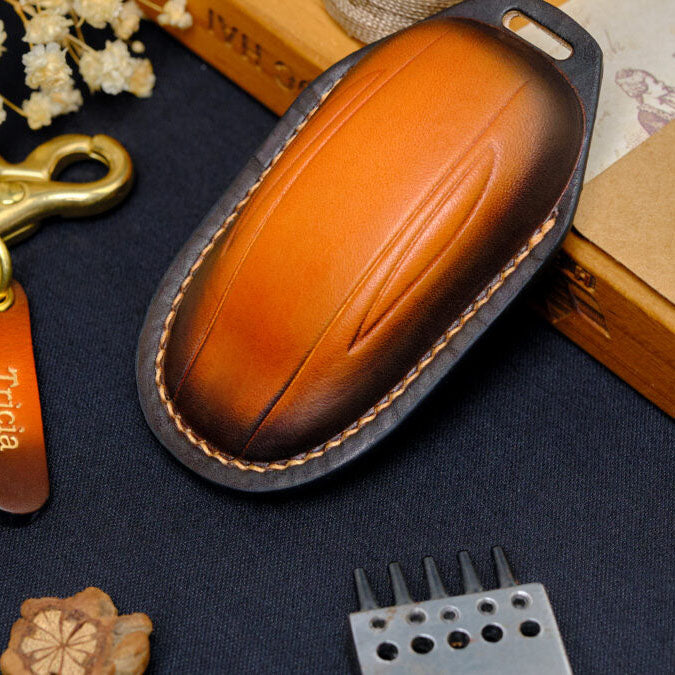 Premium Leather Key Fob for Tesla - Carsilks 