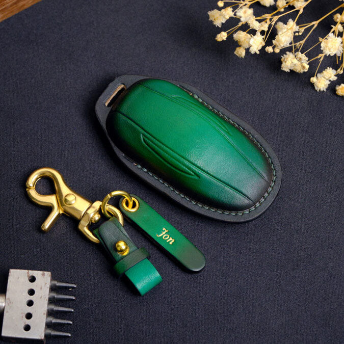 Premium Leather Key Fob for Tesla - Carsilks 