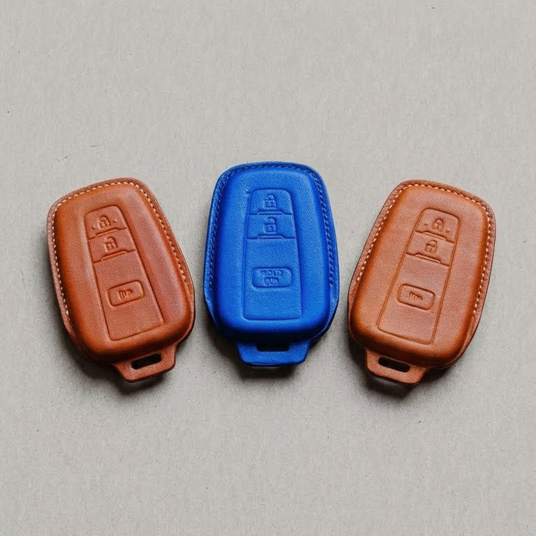 Premium Leather Key Fob for Toyota