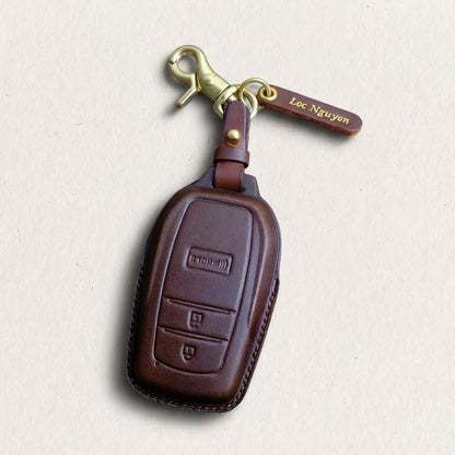 Premium Leather Key Fob for Toyota